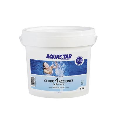 AQUASTAR CLORO 4 ACCIONES TAB 200G