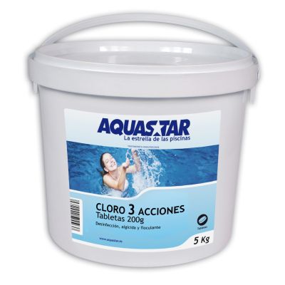 AQUASTAR CLORO 3 ACCIONES TAB 200G